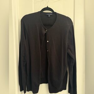 Lands' End Charcoal Knit Sweater